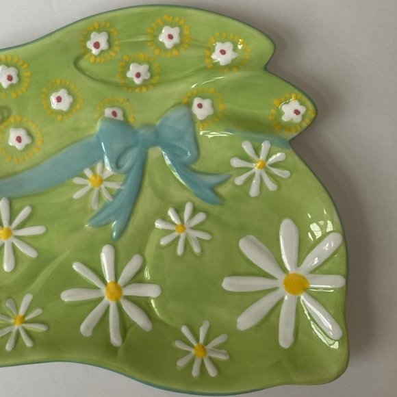 Pier 1 Imports Bunny Rabbit Candy Dish Hand Painted Dolomite Easter Holiday - Picture 5 of 7